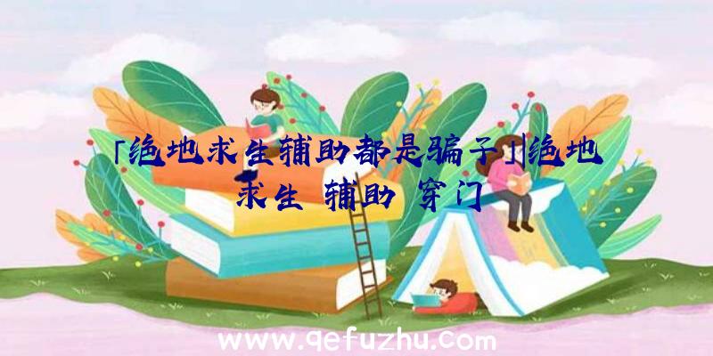 「绝地求生辅助都是骗子」|绝地求生